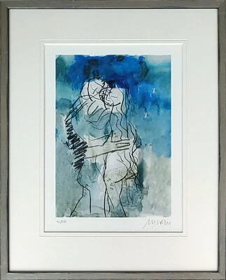 original Giclee A.Mueller- Stahl " Eng umschlungen" handsigniert NEU GERAHMT - Bild 1 von 2