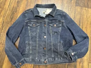 A.N.A A New Approach Women's XLARGE Denim Jacket Dark Wash NWT XL $50 - Picture 1 of 8