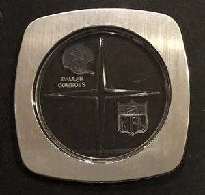 Vintage Dallas Cowboys Plastic Coaster w/ Helmet Logo - Picture 1 of 1