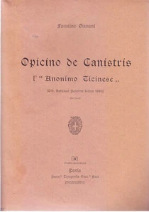 Opicino de Canistris. L'"Anonimo Ticinese" - F. GIANANI - STAMPA ANASTATICA 1996 - Foto 1 di 1