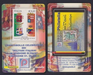 Tessera Filatelica 2002 Militari Italiani in Missione di Pace  B-L6 - Imagen 1 de 1