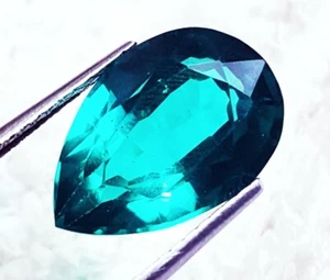 Natural Grandidierite Bluish Green 9.15 Ct Loose Gemstones Pear Shape Certified - Picture 1 of 6