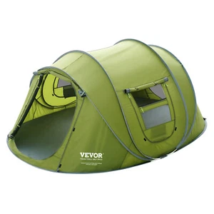 VEVOR Camping Tent Pop Up Tent 280x202x131cm for 4 Person Waterproof Lightweight - Picture 1 of 12