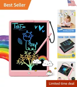 Portable LCD Doodle Board, 10 Inch Colorful Drawing Pad for Kids - Pink Gift - Picture 1 of 9