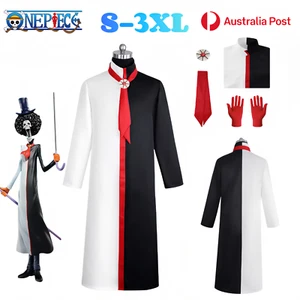 One Piece Brook Cosplay Costume Halloween Outfit Uniform Suit Full Set Party AU - Picture 1 of 9