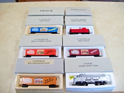 Bachmann Ind. Gaines Gravy Train Custom EMD F9 Diesel HO Train Set Complete - Image 1 of 4