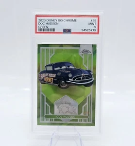 2023 Disney Topps Chrome Doc Hudson #85 Cars Green 70/99 PSA 9 - Picture 1 of 2
