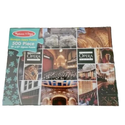 Rompecabezas de 500 piezas Michigan Opera Theatre 19" x 27" Melissa & Doug nuevo sin abrir Foto 1 de 3