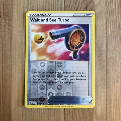 Pokémon TCG Wait and See Turbo Sword & Shield - Astral Radiance 158/189 Reverse - Image 1 of 2