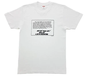 Supreme Just Say No Tee White Size M FW16 T-Shirt - Picture 1 of 11