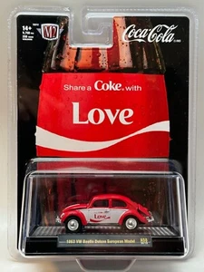 NEW! M2 Machines Coke 1953 VW Beetle Deluxe "Love" Non Chase A58 - Picture 1 of 2