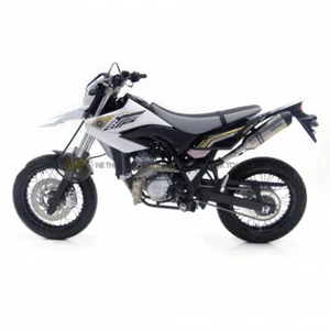 YAMAHA WR 125 X DA 2009 A 2016 MARMITTA TERMINALE DI SCARICO LEOVINCE ACCIAIO - Picture 1 of 1