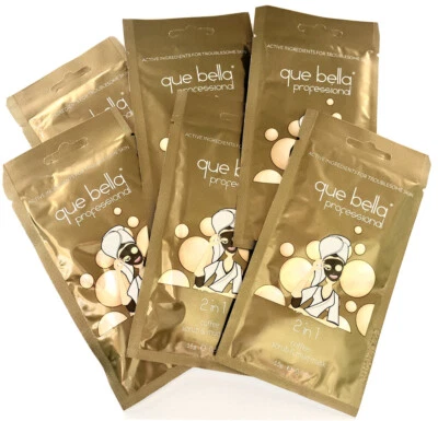 Paquete de 6- Que Bella 2 en 1 exfoliante de café y máscara de barro 0,5 oz Foto 1 de 3