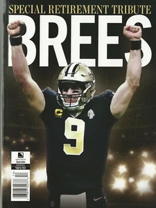 DREW BREES SPECIAL RETIREMENT TRIBUTE MAGAZINE 2021New Orleans Saints NM - Picture 1 of 2