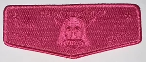 Boy Scout OA 553 Paugassett Lodge Pink Ghost Service Corps Flap - Picture 1 of 1