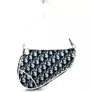 DIOR Saddle Shoulder Bag Trotter PVC Patent Leather 0500 CM0044 Auth - Picture 1 of 24