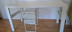 IKEA Pahl Schreibtisch mit Kabelboxen + passende Schiebefächer - Bild 1 von 5