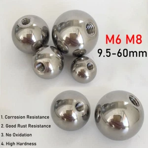 M6 M8 Medio Agujero Rodamiento de Bolas Redondas Diapositiva 9.5-60mm 304 Acero Inoxidable - Imagen 1 de 8