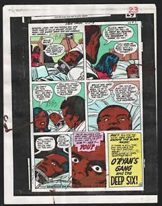NEUE GÖTTER 3 PRODUKTIONSKUNST HANDKOLORIERT SIGNIERT JACK KIRBY ANTHONY TOLLIN COA PG23 - Bild 1 von 5