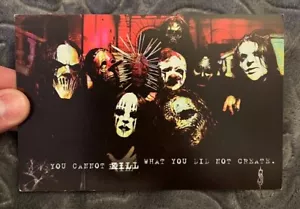 Cartolina promozionale Slipknot versi subliminali 2004 Roadrunner Records - Foto 1 di 2