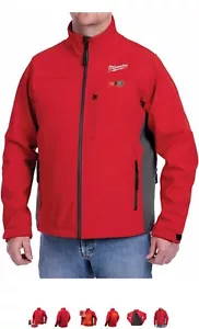 Milwaukee M12 US Size L-3XL Men's Heated TOUGHSHELL Jacket - Red or Black - Picture 1 of 6