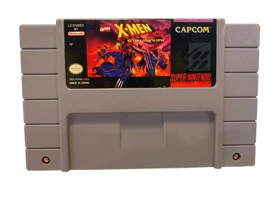 X-Men Mutant Apocalypse SNES (Super Nintendo, 1994) Game Cartridge Capcom Marvel - Image 1 of 4