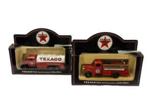 Set 2 oggetti da collezione TEXACO Petroleum Texas Company pressofusi 95° anniversario - Foto 1 di 10