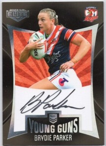 2022 TLA NRL Elite - Young Guns Signature (YGS) 22 - Brydie Parker (#005/100)