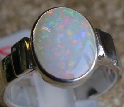 Multicolor Opal 3 Karat 950er Silberring Größe 18,8 / 59 mm - Bild 1 von 4