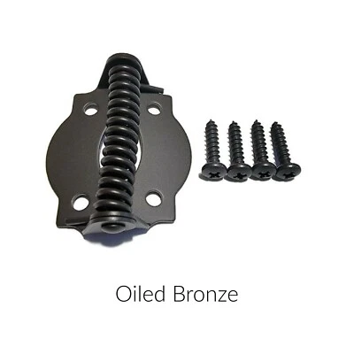 Bisagra de resorte acabado bronce aceitado bisagra de gabinete bisagra de puerta - Vendido por el par Foto 1 de 2