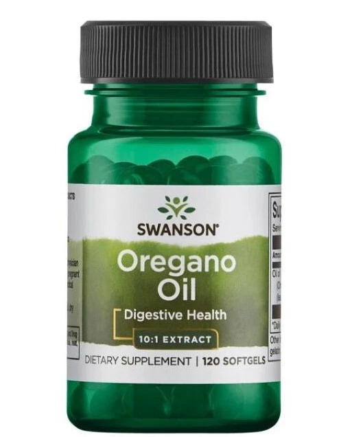 SWANSON PREMIUM OREGANO ÖL 10:1 EXTRACT 120 SOFTGELS