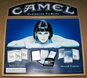 CAMEL CIGARETTES CAMEL LIGHTED PLEASURE TO BURN DISPLAY light up sign RARE - Picture 1 of 7