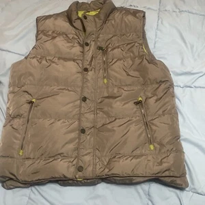 Orvis Entendaunen gefütterte Weste Herren groß grau durchgehender Reißverschluss Taschen Jagd Wandern gebraucht, in einwandfreiem Zustand - Bild 1 von 2