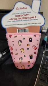 Tim Hortons 1   Medium Drink Cozy's Pink NEW - Foto 1 di 2