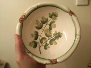 Leaves on the Branch Bowl 7 3/8" Diameter... Italy - Picture 1 of 4