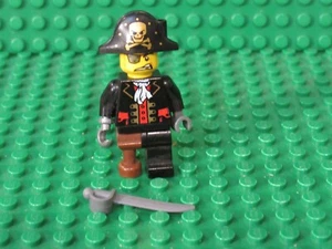 Lego Pirates Captain Minifigure Peg Leg Pirate sword DH11 - Picture 1 of 2