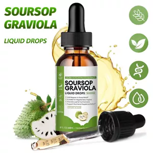 60ML Soursop Graviola Extract Liquid Drops Support Regeneration, Immune Boost - Picture 1 of 17