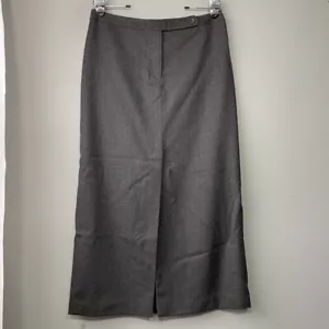 Jones New York Country Size 12 Gray Worsted Wool Skirt English Minimalist Twee - Picture 1 of 12
