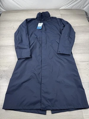 Rohan Jacket Mens M Blue Full Zip Waterproof Globetrotter Barricade Hooded Long - Image 1 of 4