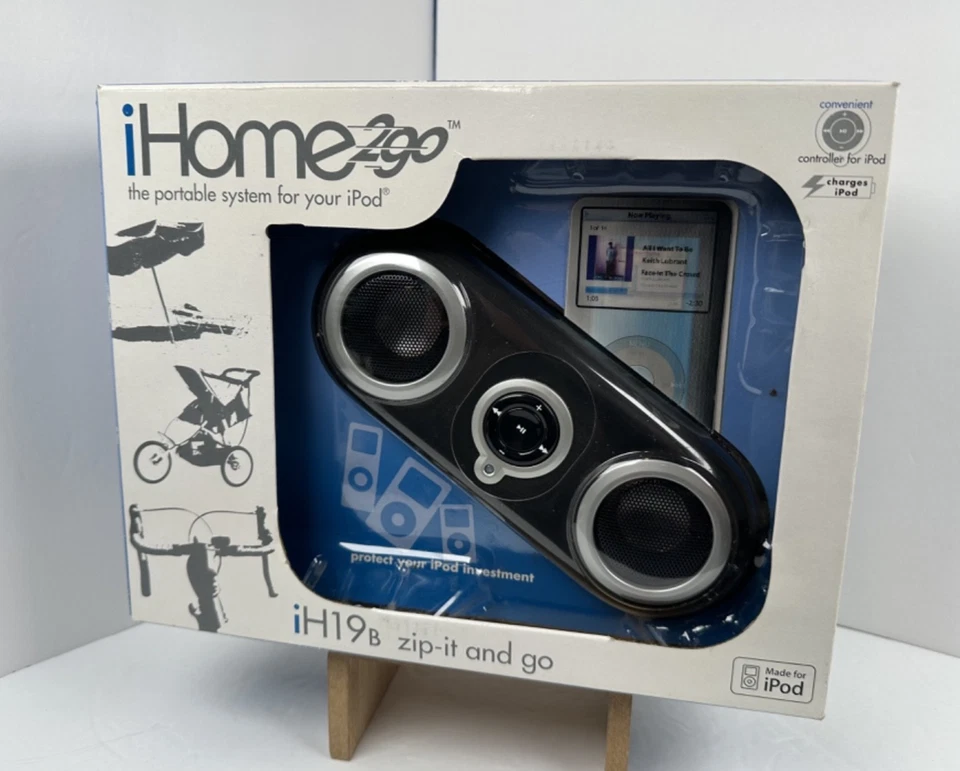 iHome 2go Portable Speaker System for iPod - Model iH19B, New in Open Box! - Image 1 of 4