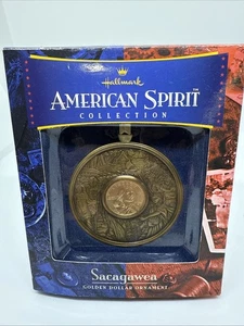 American Spirit Hallmark Collection Sacagawea adorno de dólar dorado nuevo en caja 2000 - Imagen 1 de 1