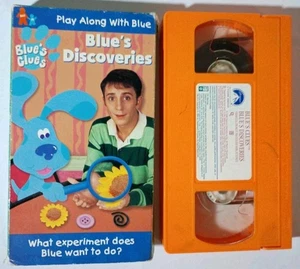 Blue's Clues Blue's Discoveries VHS Used Nick Jr Play-Along Kids Show - Picture 1 of 7