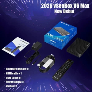 VseeBox V6 Max Android 14 TV Box 2026 MESSAGE FOR THE BEST DEALS! - Picture 1 of 7