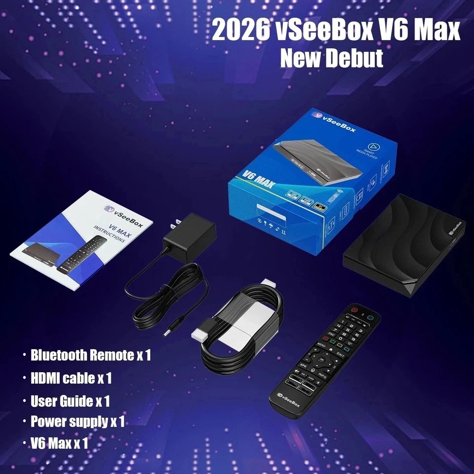 VseeBox V6 Max Android 14 TV Box 2026 MESSAGE FOR THE BEST DEALS! - Image 1 of 4