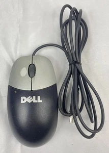Dell Original USB 2-Button Optical Mouse M-UVDEL1 Black and Silver - Picture 1 of 5