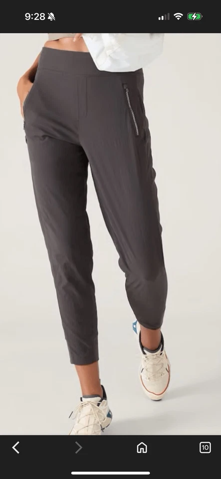 Athleta Trekkie North High Rise Jogger Size 8 brown #533655 - Image 1 of 4