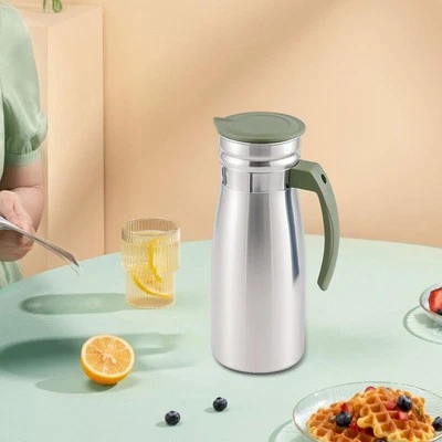 1000ml Stainless Steel Iced Tea Juice Pitcher Multipurpose Drinks Container - Image 1 of 2