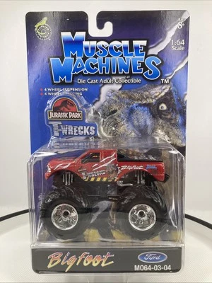 Monster Truck Die Cast 1:64 Muscle Machines Jurassic Park T-wrecks Foto 1 de 4