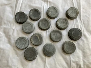 Vtg Zinc Ball Canning Lids With Ceramic Insert Intact - Lot Of 14 - Picture 1 of 2