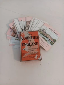 THE COUNTIES OF ENGLAND KARTENSPIEL SERIE VON JOHN JAQUES VINTAGE & REGELBLATT - Bild 1 von 6